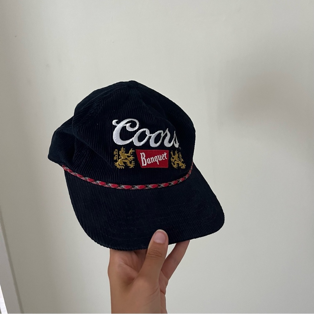 Coors Banquet Black Corduroy Cap